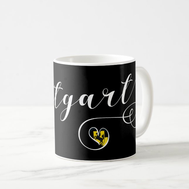 Caneca De Café Heart Stuttgart Mug, Alemanha (Frente Esquerda)