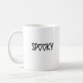 Caneca De Café Heart Typography spooky