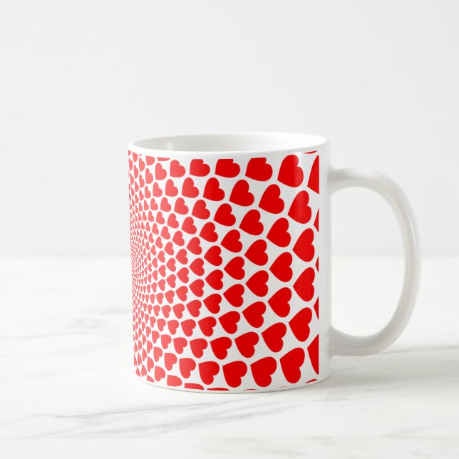 Caneca De Café Hearts Mandala Design- 25870 (Direita)