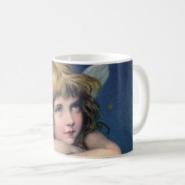 Caneca De Café Heavenly angel daydreaming on a cloud in the sky