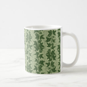 Caneca De Café Hedera - videiras de hera - padrão verde botânico