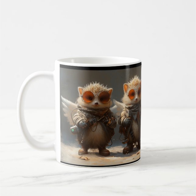 Caneca De Café Hedgehog Angel Punks 15oz Mug (Esquerda)