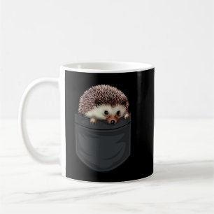 Caneca De Café Hedgehog Na Bolsa Engraçada Hedgehog Dava Presente