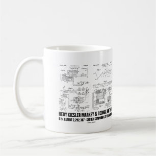 Caneca De Café Hedy Kiesler Markey G. Antheil US Patente 2292387