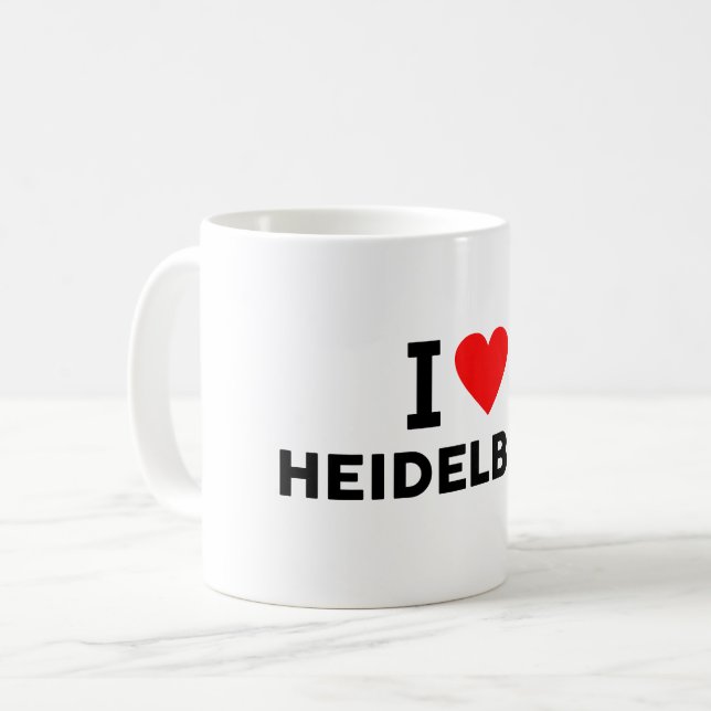 Caneca De Café Heidelberg Germany (Frente Esquerda)