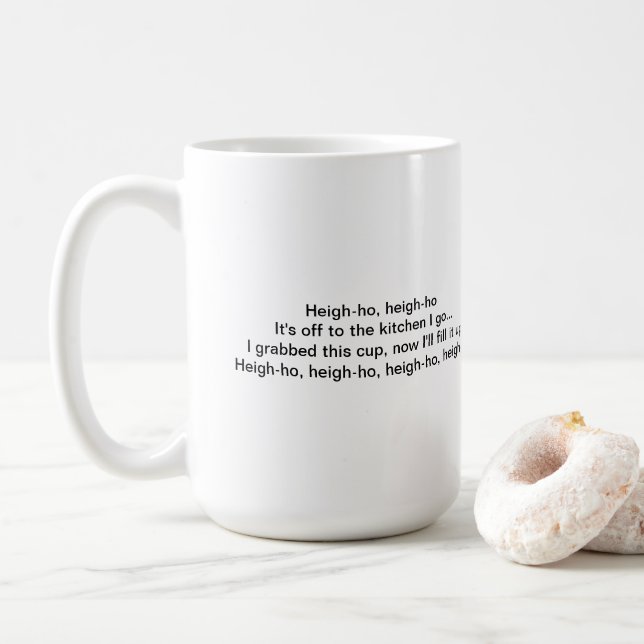 Caneca De Café Heigh-ho (Com Donut)