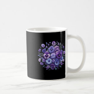 Caneca De Café Heimerheimer Pansor Floral Púrpura Demência Heimer