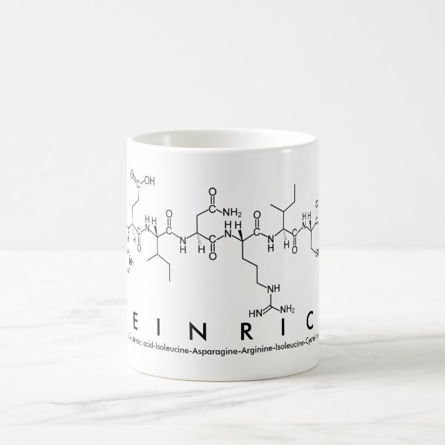 Caneca De Café Heinrich peptide name mug (Centro)