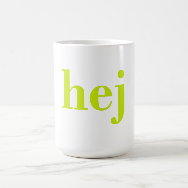 Caneca De Café Hej - Swedish Hello (Centro)