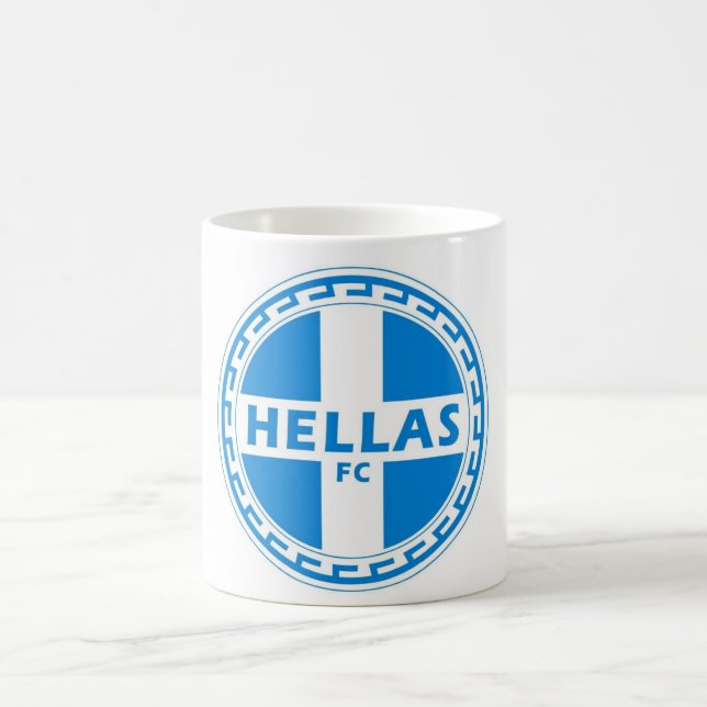Caneca De Café Hélade alinha os presentes gregos por greek2me (Centro)