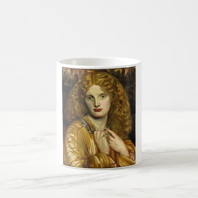 Caneca De Café Helen of Troy (por Dante Gabriel Rossetti) (Centro)