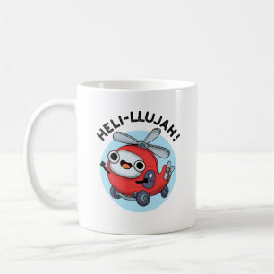 Caneca De Café Heli-Llujah Cute Helicopter Pun