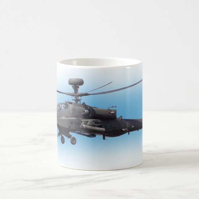 Caneca De Café Helicóptero de AH-64 Apache (Centro)