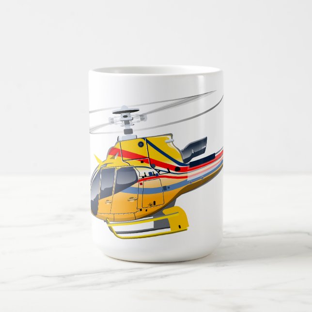 Caneca De Café Helicóptero de desenho animado (Centro)