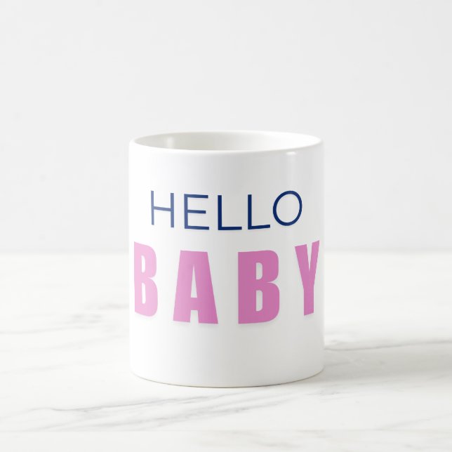 Caneca De Café Hello Baby Shower Mug (Centro)