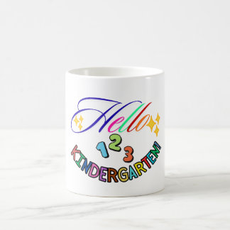 Caneca De Café Hello Kindergarten Teacher Mug,Back to School gift