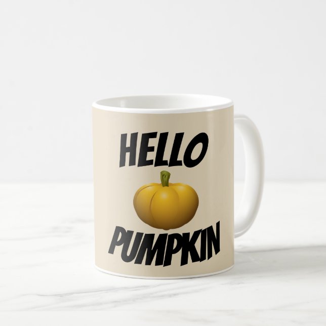 Caneca De Café HELLO PUMPKIN Coffee Mugs (Frente Esquerda)