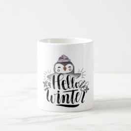 Caneca De Café Hello Winter Penguin Mug