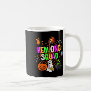 Caneca De Café Hem Onc Esquadra Enfermeira Fantasma de Halloween 