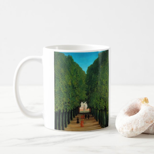 Caneca De Café Henri Rousseau, Avenida no Parque em Saint Cloud (Com Donut)