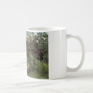 Caneca De Café Henri Rousseau - O Ataque Do Leão Faminto