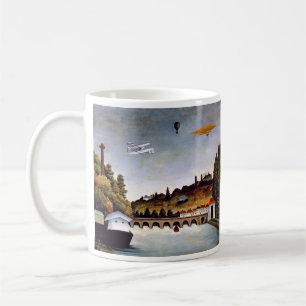 Caneca De Café Henri Rousseau - Ponte Sevres e colinas de Clamart