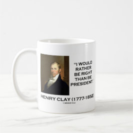Caneca De Café Henry Clay preferencialmente seria direito do que