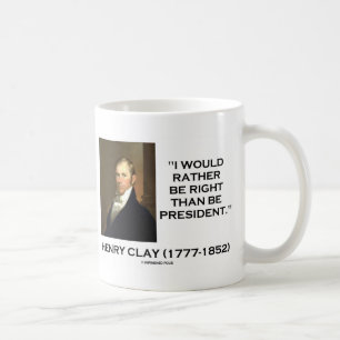 Caneca De Café Henry Clay preferencialmente seria direito do que