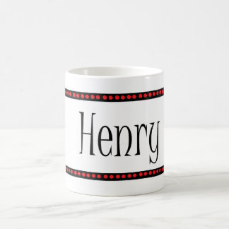 Caneca De Café Henry pontilha o nome