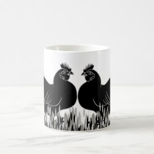 Caneca De Café Hens~Silhouette 