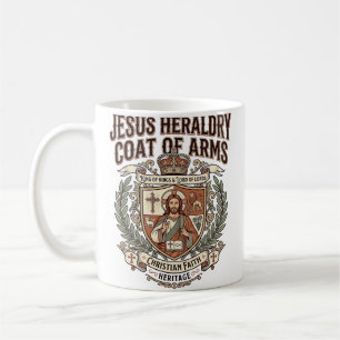 Caneca De Café Heráldica de Jesus Brasão de Armas Jesus Heráldica