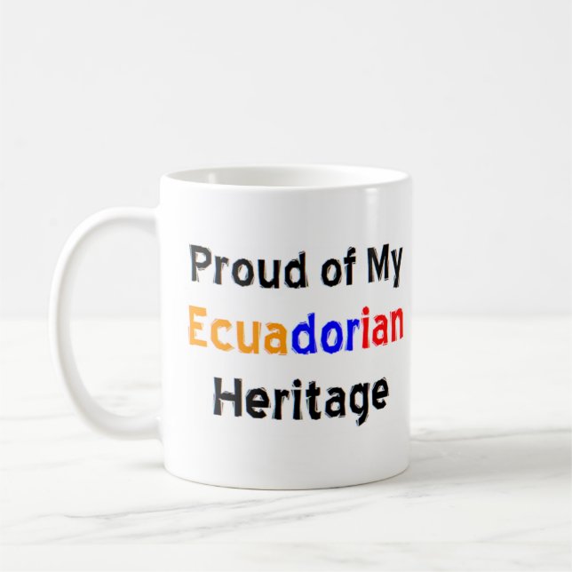 caneca de café herança equatoriana (Esquerda)
