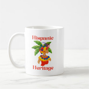 Caneca De Café Herança hispânica Mulher hispânica