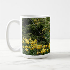 Caneca De Café Herão excelente Azul com Daffadoils