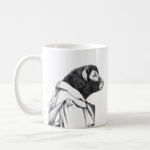 Caneca De Café Herdwick Lamb em Trench Casaco (Neve)