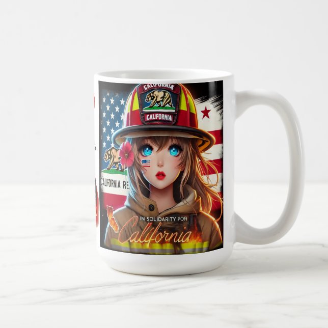 CANECA DE CAFÉ HERMOSA TAZA EN SOLIDARIDAD CON CALIFORNIA (Direita)