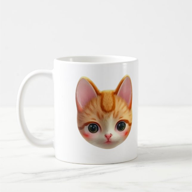 Caneca De Café Hermosas imágenes  de tiernos gatitos (Esquerda)