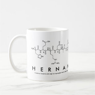 Caneca De Café Hernan peptide name mug