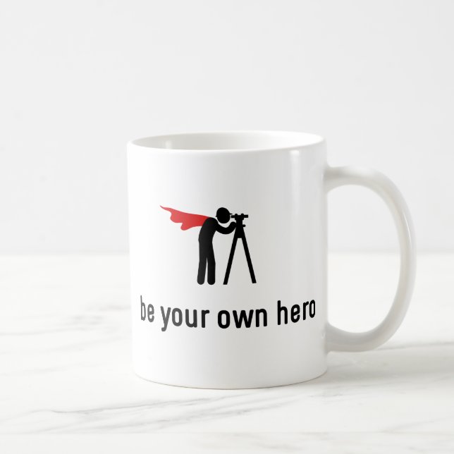 Caneca De Café Herói de exame da terra (Direita)