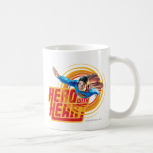Caneca De Café Herói do Super-Homem com Coração
