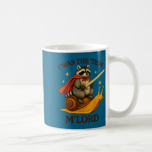 Caneca De Café Herói engraçado vintage guaxinim era o tismo m sen