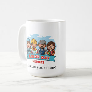 Caneca De Café Heróis do Dia do Trabalho