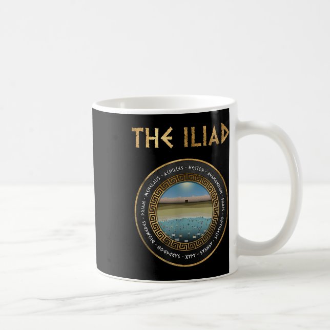 Caneca De Café Heróis Ilíados Da Guerra De Troia (Direita)