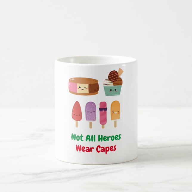 Caneca De Café Heróis Reais: Liga Dos Sorvetes (Centro)