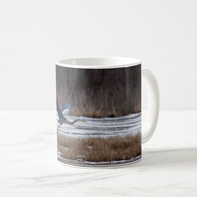 Caneca De Café Heron Tire O Café Mug (Frente Esquerda)
