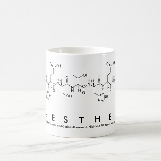 Caneca De Café Hesther peptide name mug (Centro)