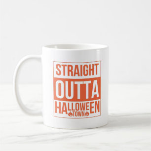 Caneca De Café Hetero fora da cidade de Halloween