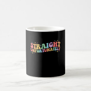Caneca De Café Hetero Infelizmente Groovy LGBTQ Gay Lésbica