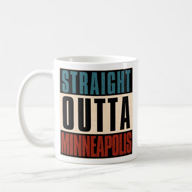 Caneca De Café Hetero Out Minneapolis Minnesota MN (Esquerda)
