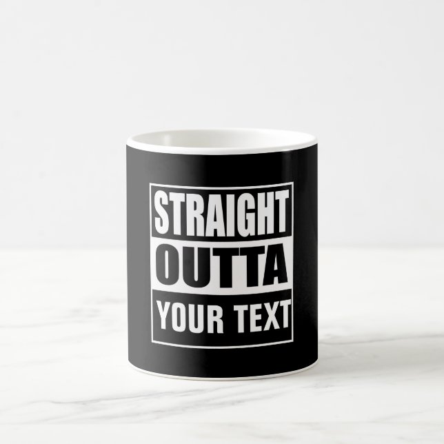 Caneca De Café HETERO OUTTA - adicione seu texto aqui/crie o seu  (Centro)